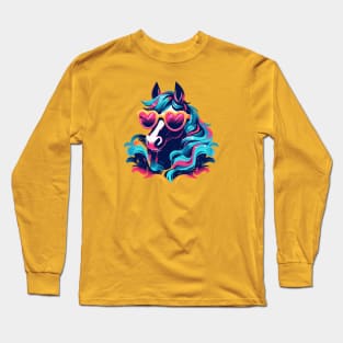 A fancy horse ready for the summer Long Sleeve T-Shirt